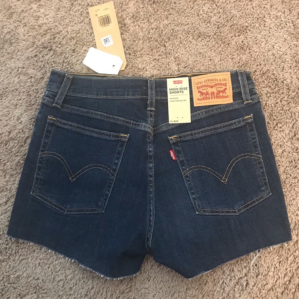 🎈 HP 🎈Levi’s High Rise Shorts Size 29 - Picture 2 of 4